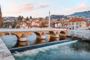 The Latin Bridge In Sarajevo, Bosnia and Herzegovina, Southeastern Europe
