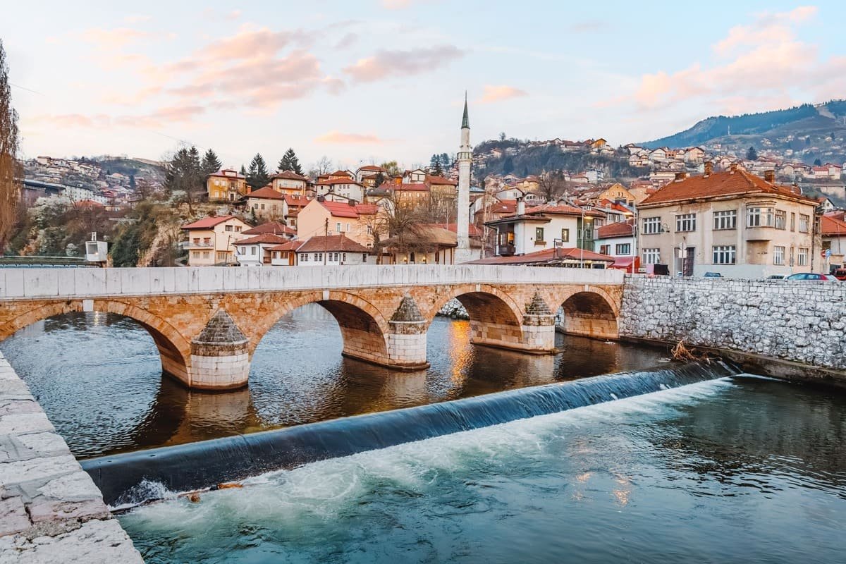 The Latin Bridge In Sarajevo, Bosnia and Herzegovina, Southeastern Europe