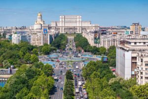Panoramic View Of Bucharest, Romania