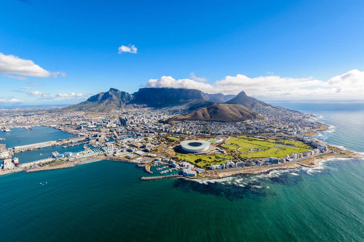Aerial View Of Cape Town, South Africa