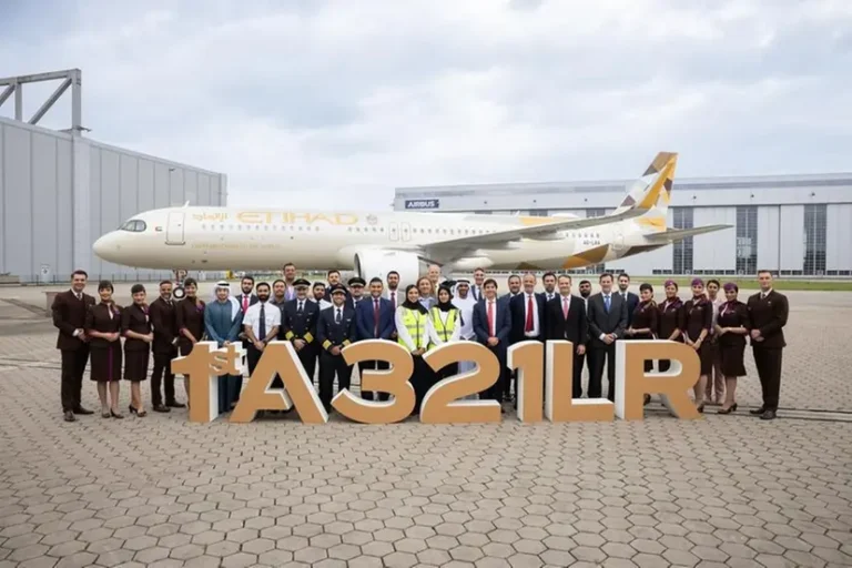 Etihad Airways takes delivery of its first Airbus A321LR aircraft