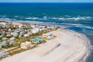 Vilano Beach, FL aerial view