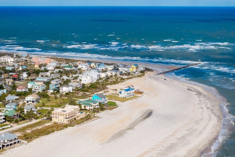 Vilano Beach, FL aerial view