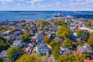 Aerial view of Newport, RI