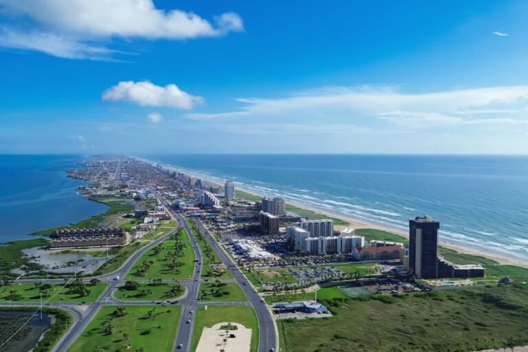 South Padre Island on nice day