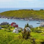 Aerial view of Monhegan Island, Maine